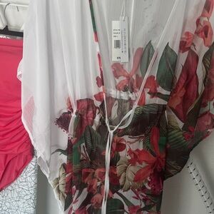 Blue Rod Beattie swimsuit beach coverup.  NWT